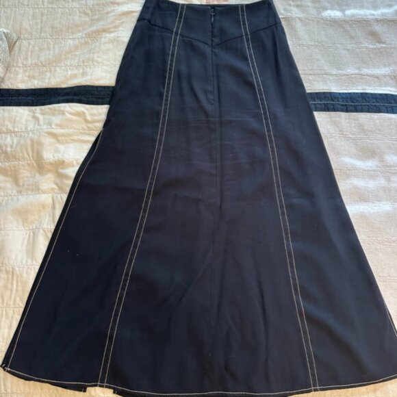 Topshop Midi Split Flare Skirt - Picture 5 of 6